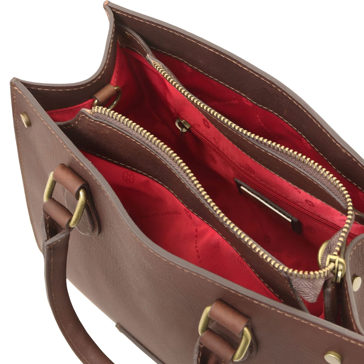 Dama - Vegetable-tanned leather tote handbag | TL142564
