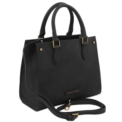 Dama - Vegetable-tanned leather tote handbag | TL142564