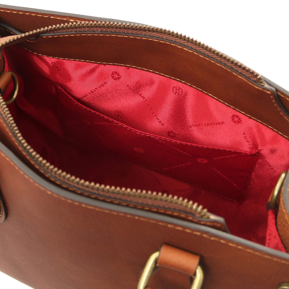 Dama - Vegetable-tanned leather tote handbag | TL142564