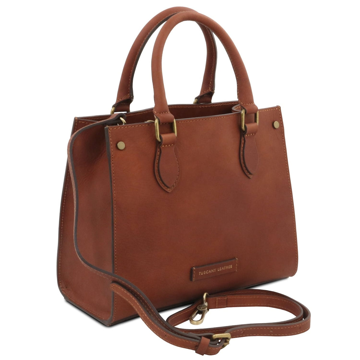 Dama - Vegetable-tanned leather tote handbag | TL142564