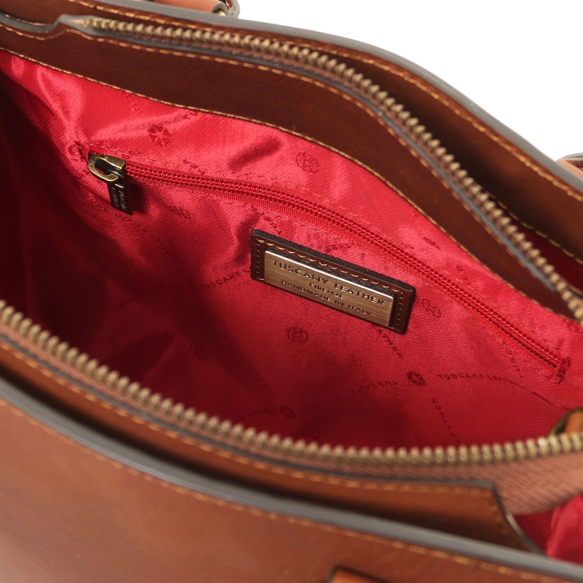 Dama - Vegetable-tanned leather tote handbag | TL142564