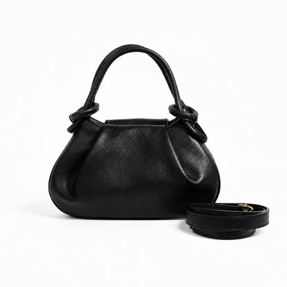 Anello Small Pebbled Leather Handbag