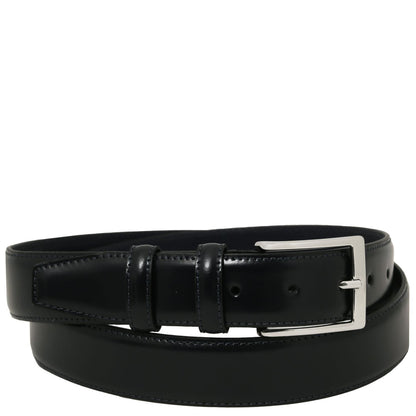 Leather Belts for men Nero / 95 cm Elegant brushed leather belt 35mm | TL142538 San Rocco Italia