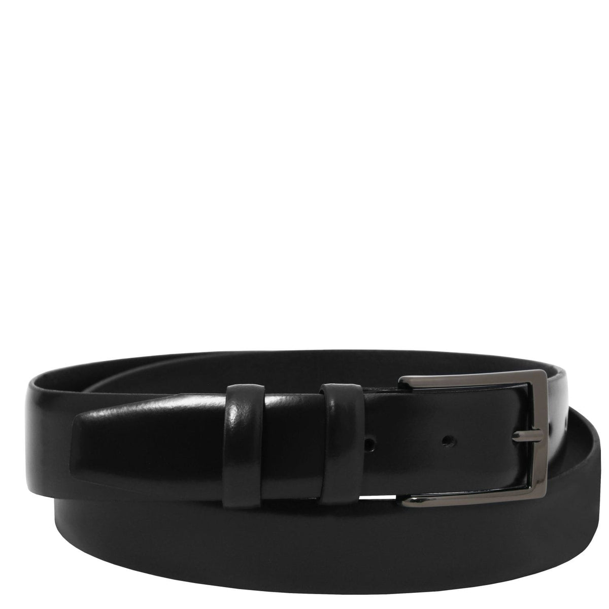Leather Belts for men Blu scuro / 95 cm Elegant brushed leather belt 35mm | TL142539 San Rocco Italia