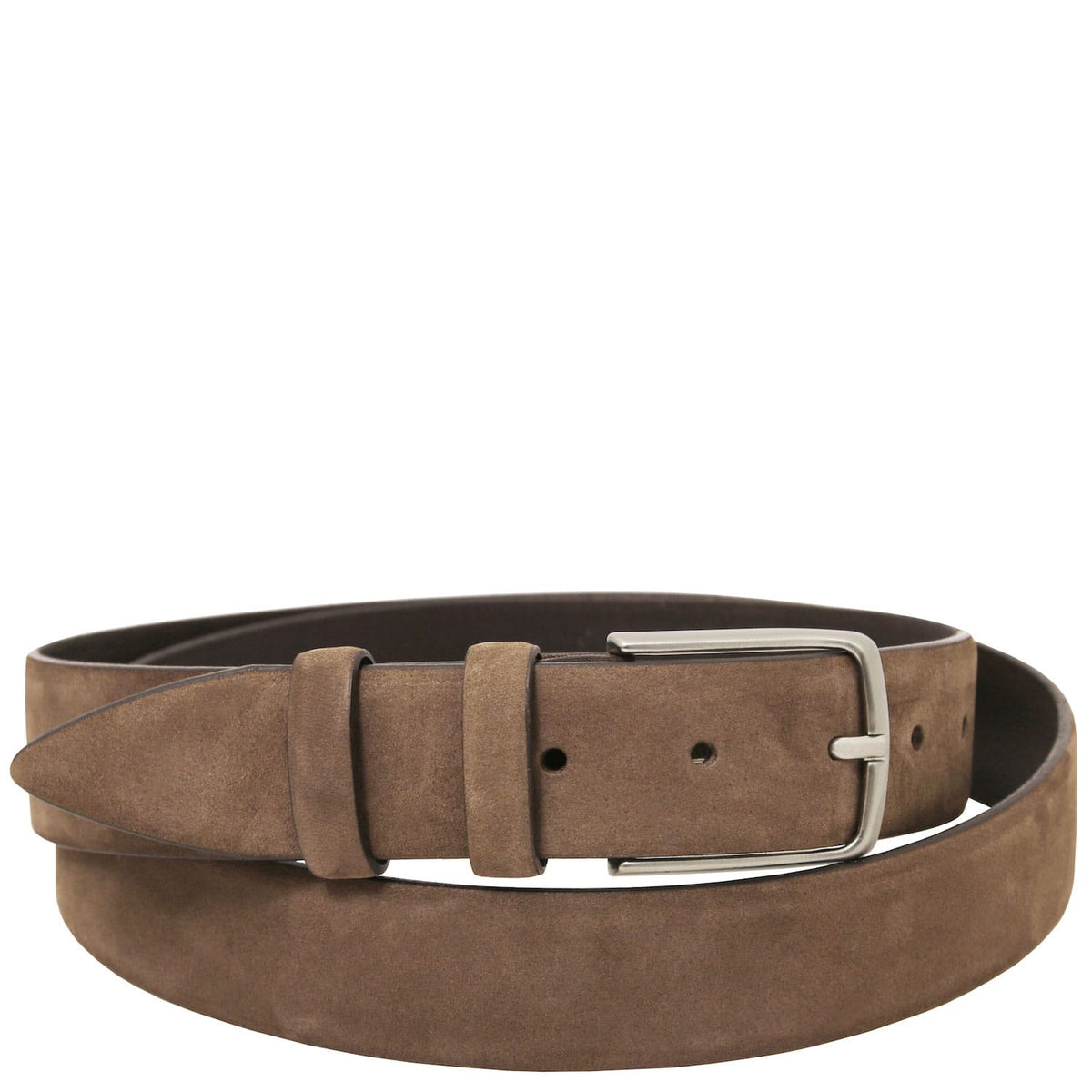 Leather Belts for men Taupe / 95 cm Elegant nubuck leather belt 35mm | TL142534 San Rocco Italia