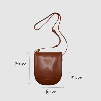Handbag & Wallet Accesorios Eva - Apple Leather Crossbody Bag - Marrón San Rocco Italia