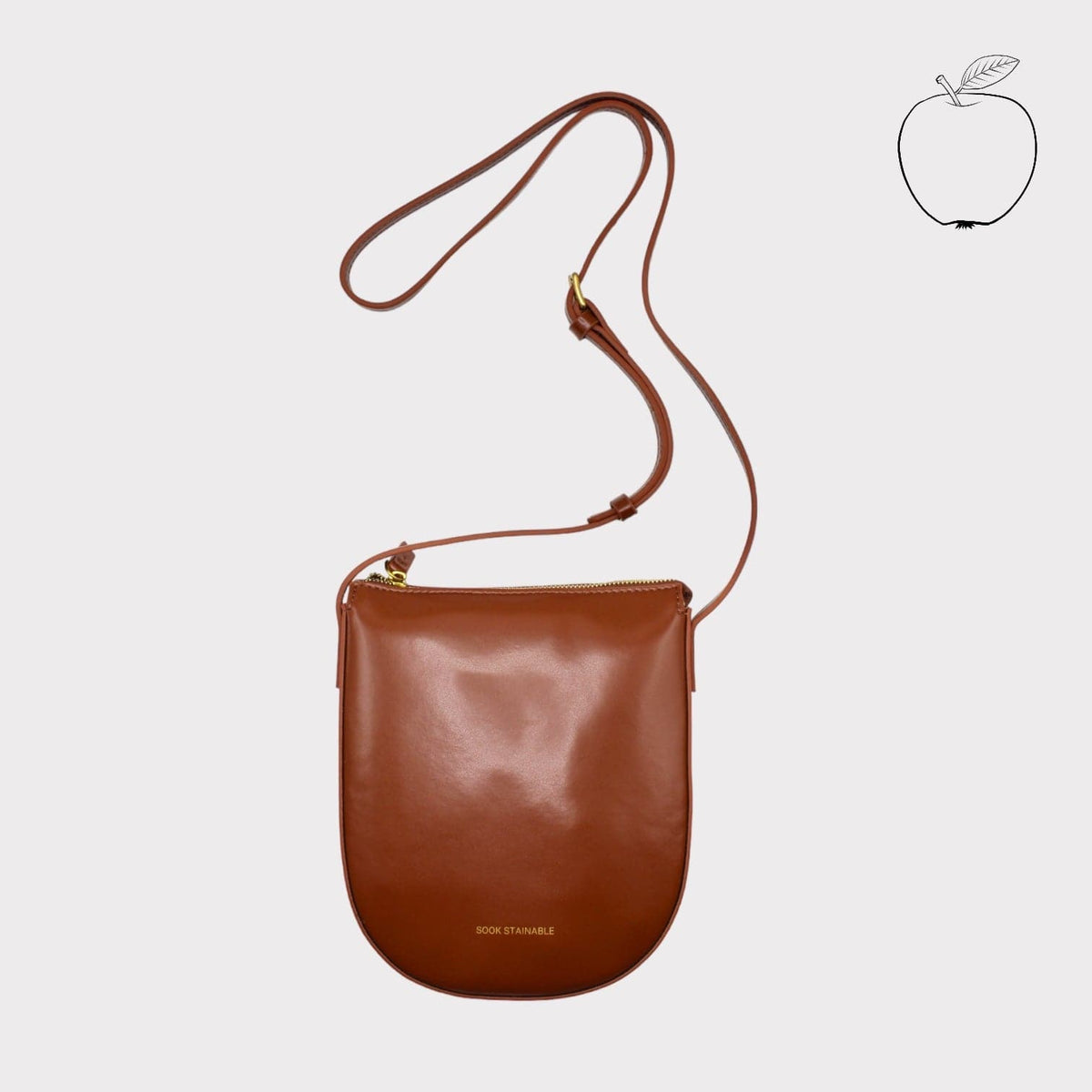 Handbag & Wallet Accesorios Eva - Apple Leather Crossbody Bag - Marrón San Rocco Italia