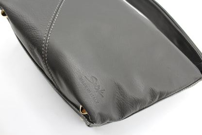 Handbag & Wallet Accessories Evy - Genuine Leather Pouch Shoulder Bag - Ash Grey San Rocco Italia