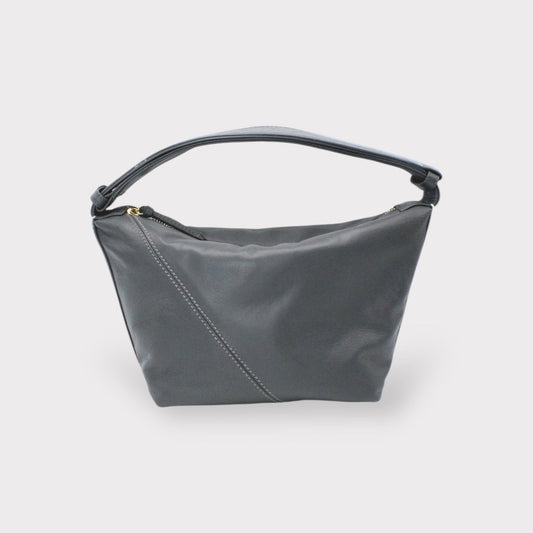 Handbag & Wallet Accessoires Evy - Genuine Leather Pouch Shoulder Bag - Ash Grey San Rocco Italia
