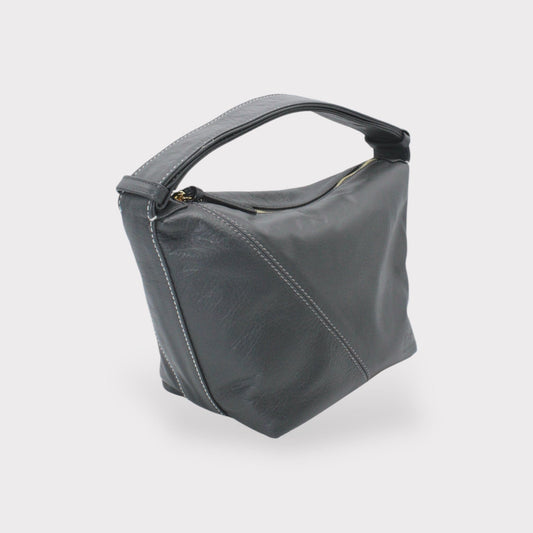 Handbag & Wallet Accessoires Evy - Genuine Leather Pouch Shoulder Bag - Ash Grey San Rocco Italia