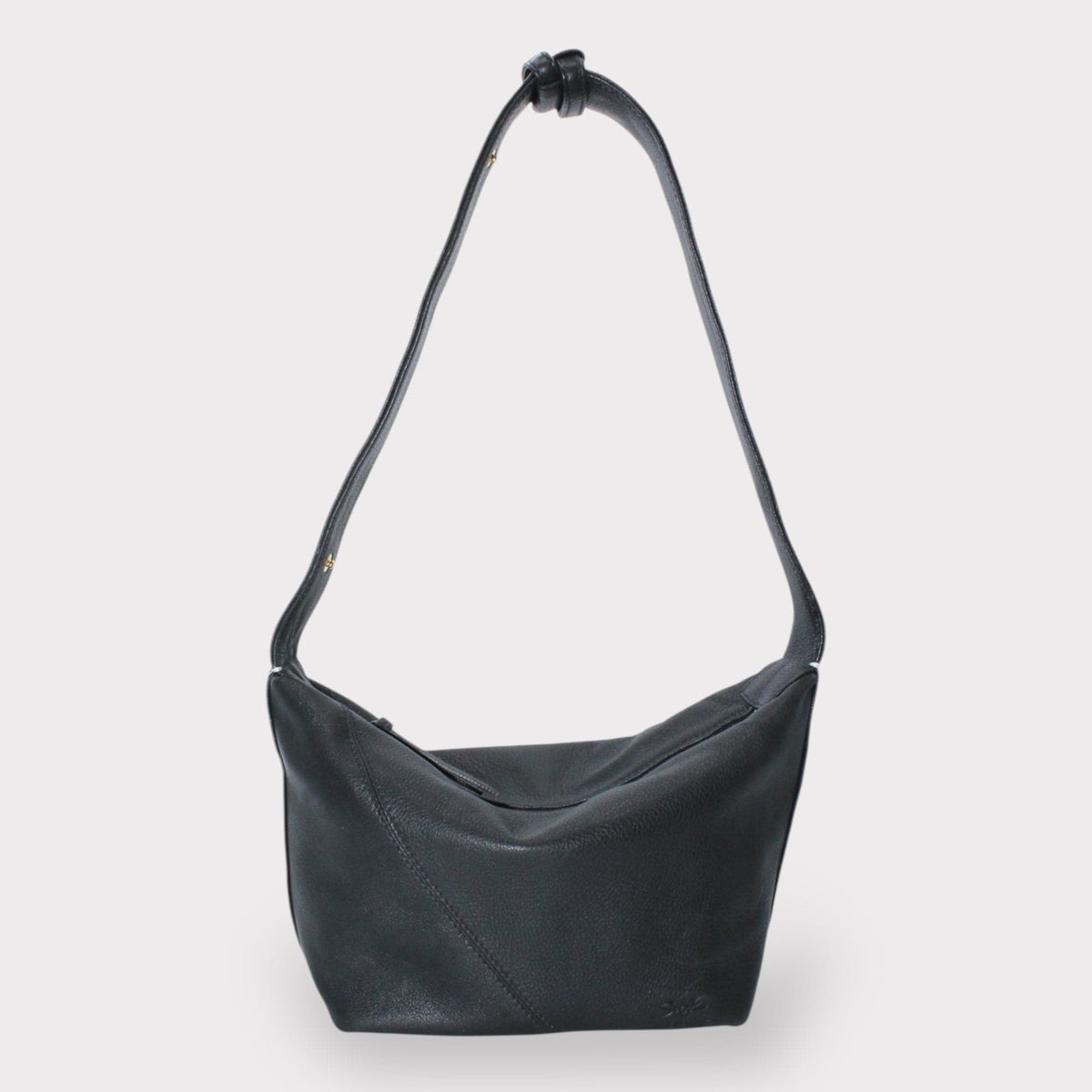 Hebag & Wallet Accessori Evy - Genuine Leather Pouch Shoulder Bag - Nero San Rocco Italia