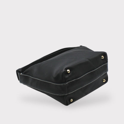 Hebag & Wallet Accessori Evy - Genuine Leather Pouch Shoulder Bag - Nero San Rocco Italia