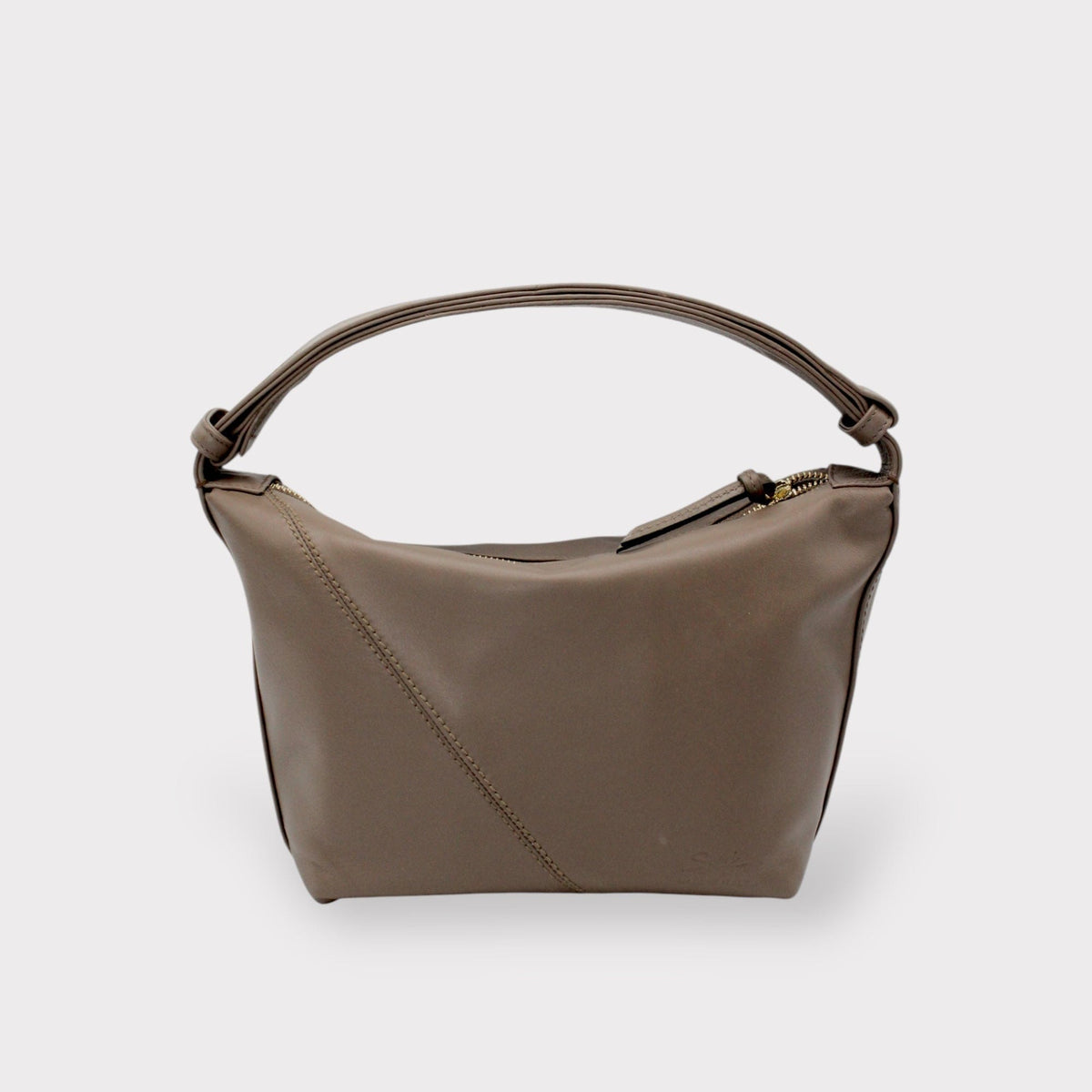 Handbag & Wallet Accesorios Evy - Genuine Leather Pouch Shoulder Bag - Taupe San Rocco Italia