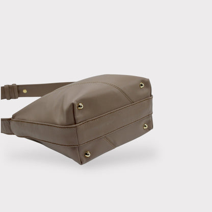 Handbag & Wallet Accesorios Evy - Genuine Leather Pouch Shoulder Bag - Taupe San Rocco Italia