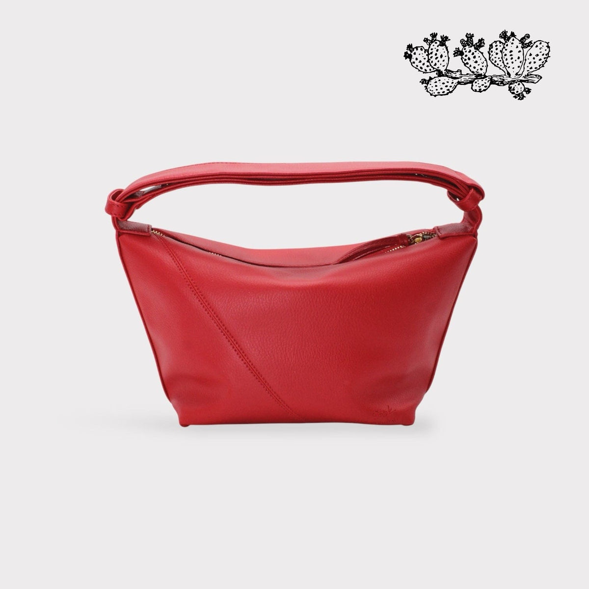 Bag Evy - Vegan Cactus Leather Shoulder Bag - Red San Rocco Italia