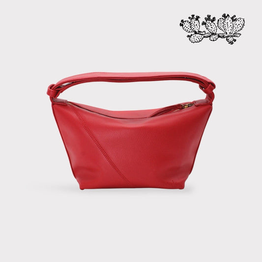 Bag Evy - Vegan Cactus Leather Shoulder Bag - Red San Rocco Italia