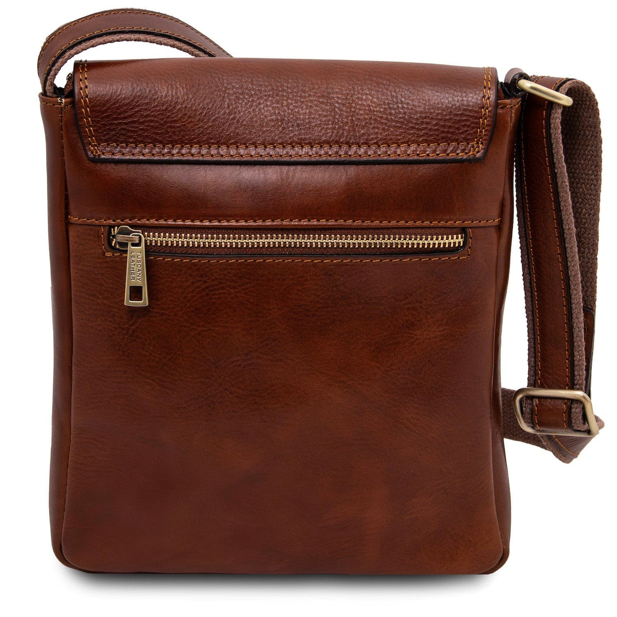 Ledertaschen für Herren Jimmy - Herren-Crossbody-Tasche aus Leder mit Fronttasche | TL141407 San Rocco Italia