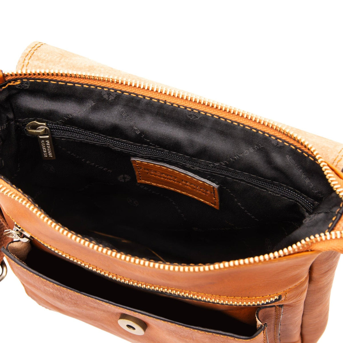 Ledertaschen für Herren Jimmy - Herren-Crossbody-Tasche aus Leder mit Fronttasche | TL141407 San Rocco Italia