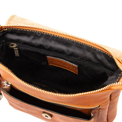 Ledertaschen für Herren Jimmy - Herren-Crossbody-Tasche aus Leder mit Fronttasche | TL141407 San Rocco Italia