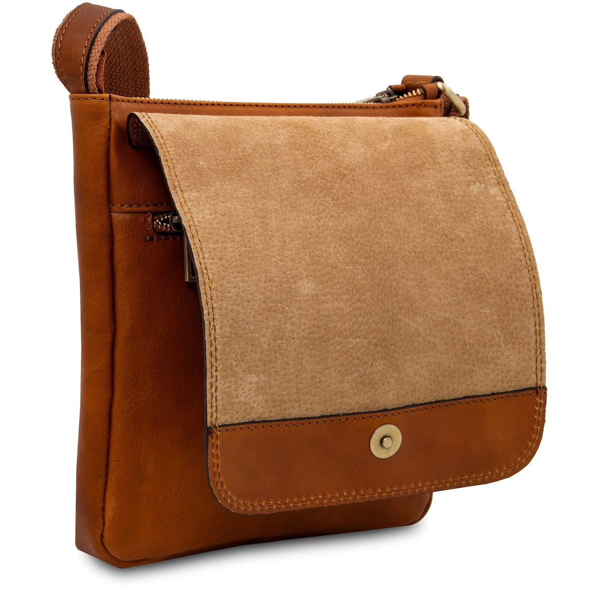 Ledertaschen für Herren Jimmy - Herren-Crossbody-Tasche aus Leder mit Fronttasche | TL141407 San Rocco Italia