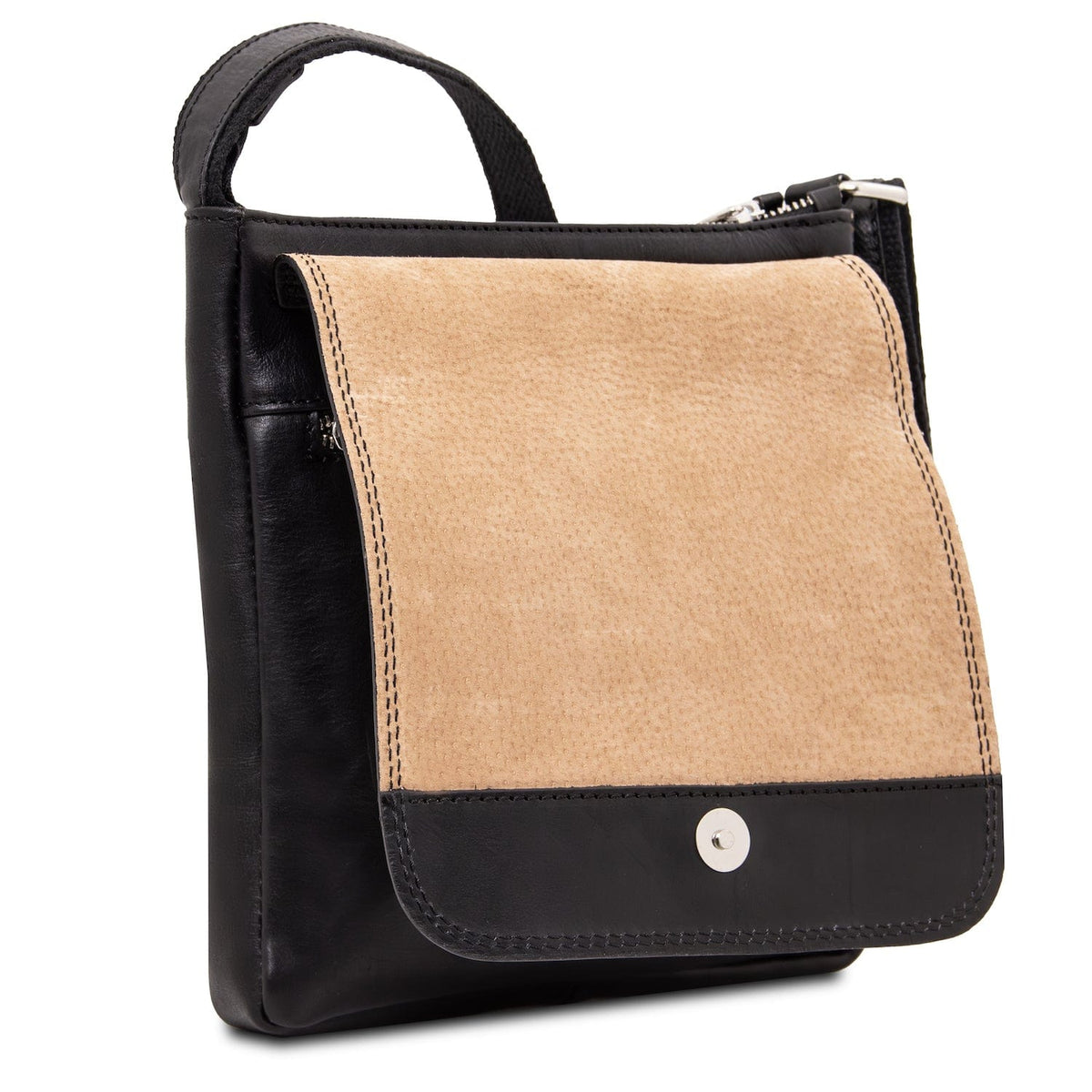 Ledertaschen für Herren Jimmy - Herren-Crossbody-Tasche aus Leder mit Fronttasche | TL141407 San Rocco Italia