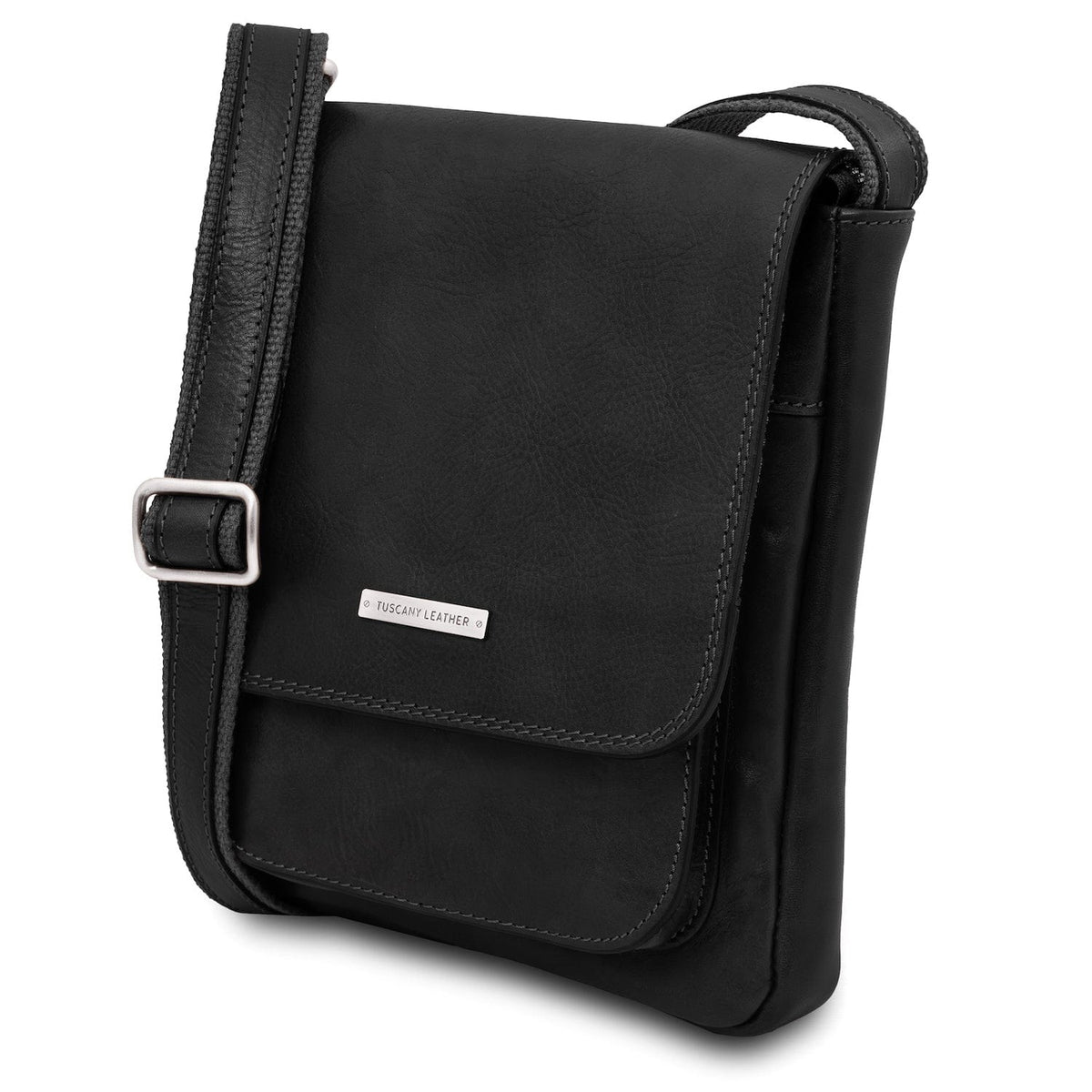 Ledertaschen für Herren Jimmy - Herren-Crossbody-Tasche aus Leder mit Fronttasche | TL141407 San Rocco Italia