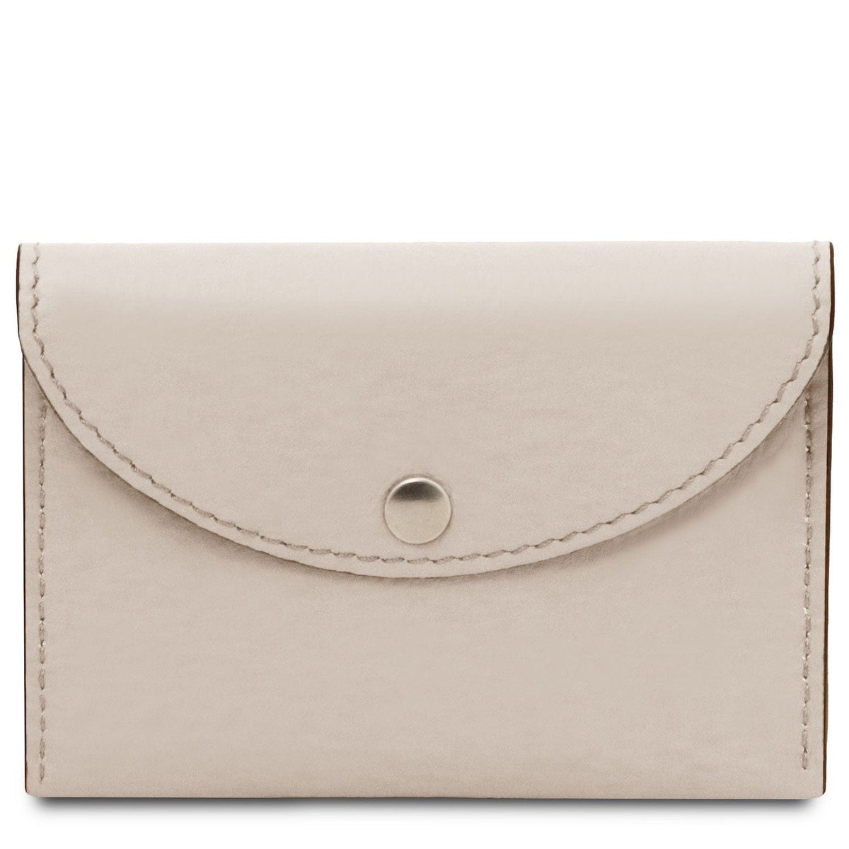 Office leather accessories Beige Leather business card /  credit card holder  | TL142417 San Rocco Italia