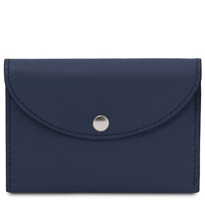 Office leather accessories Azul oscuro Leather business card /  credit card holder  | TL142417 San Rocco Italia