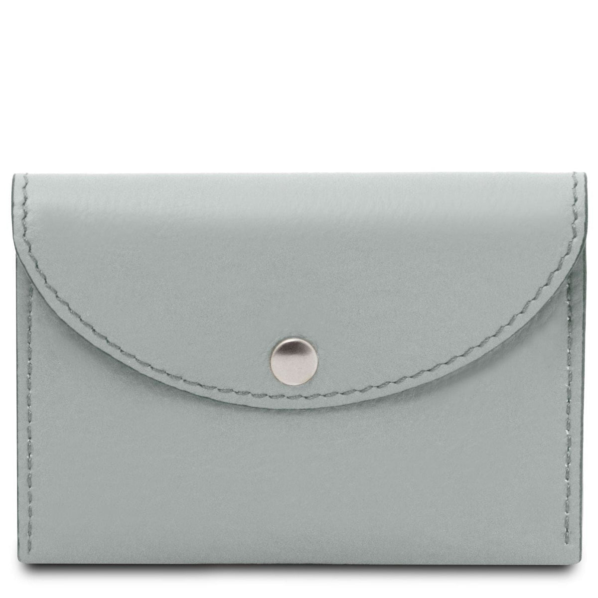 Office leather accessories Grey Leather business card /  credit card holder  | TL142417 San Rocco Italia