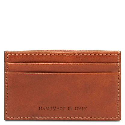 Men leather accessories Leather card holder - 4 cards in smooth, full-grain leather | TL142473 San Rocco Italia