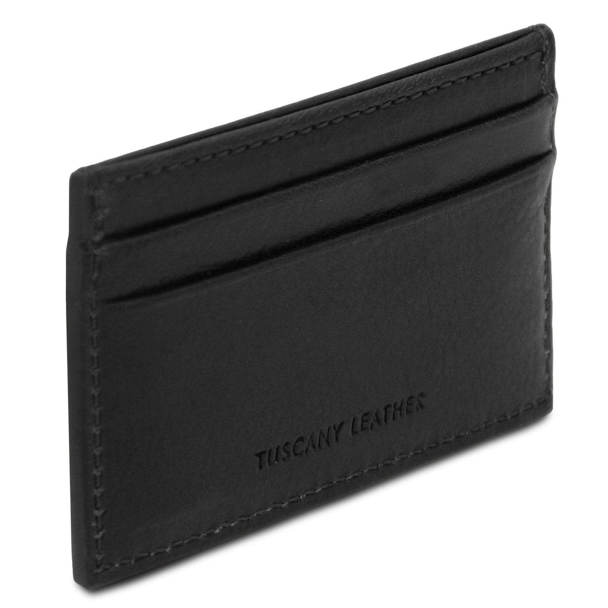 Men leather accessories Leather card holder - 4 cards in smooth, full-grain leather | TL142473 San Rocco Italia