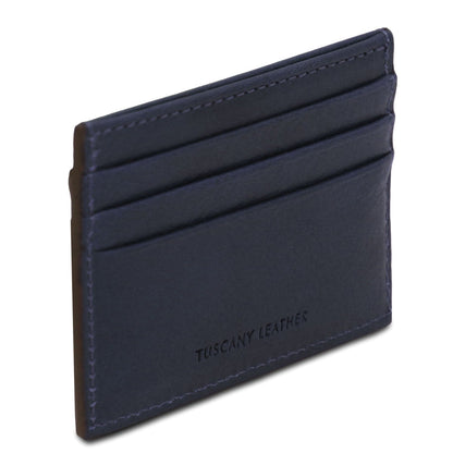 Men leather accessories Leather card holder - 6 cards, smooth full-grain leather | TL142471 San Rocco Italia