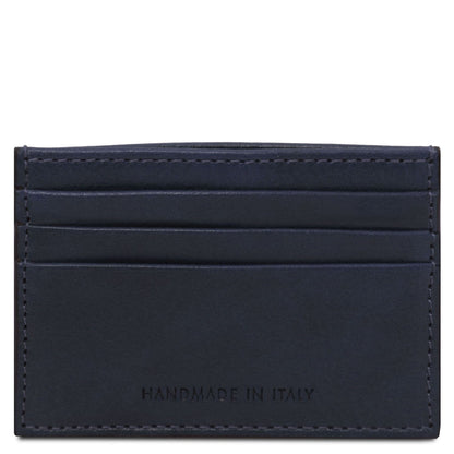 Men leather accessories Leather card holder - 6 cards, smooth full-grain leather | TL142471 San Rocco Italia