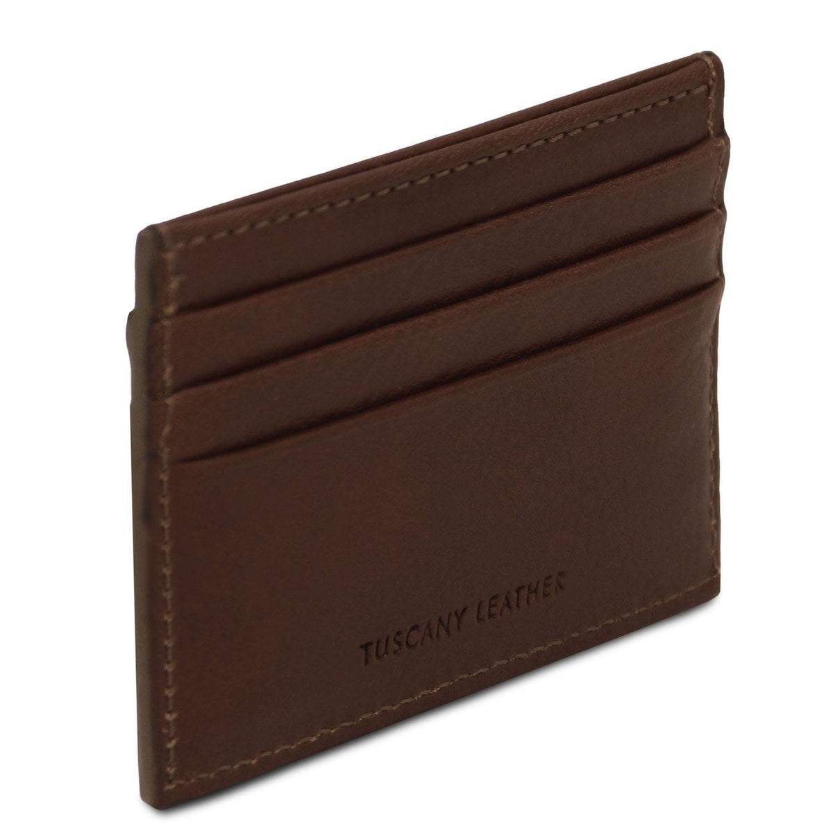Men leather accessories Leather card holder - 6 cards, smooth full-grain leather | TL142471 San Rocco Italia