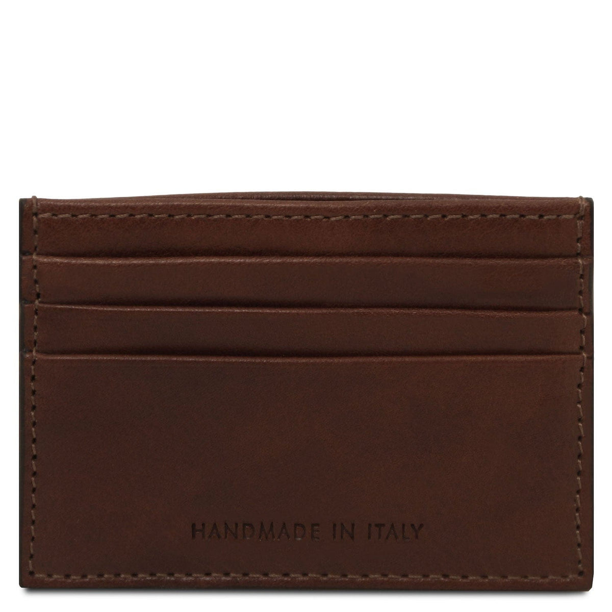 Men leather accessories Leather card holder - 6 cards, smooth full-grain leather | TL142471 San Rocco Italia