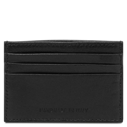 Men leather accessories Leather card holder - 6 cards, smooth full-grain leather | TL142471 San Rocco Italia