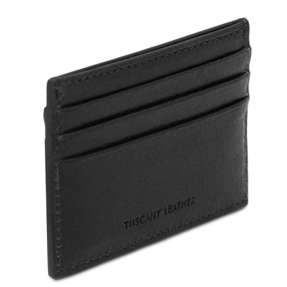 Men leather accessories Leather card holder - 6 cards, smooth full-grain leather | TL142471 San Rocco Italia