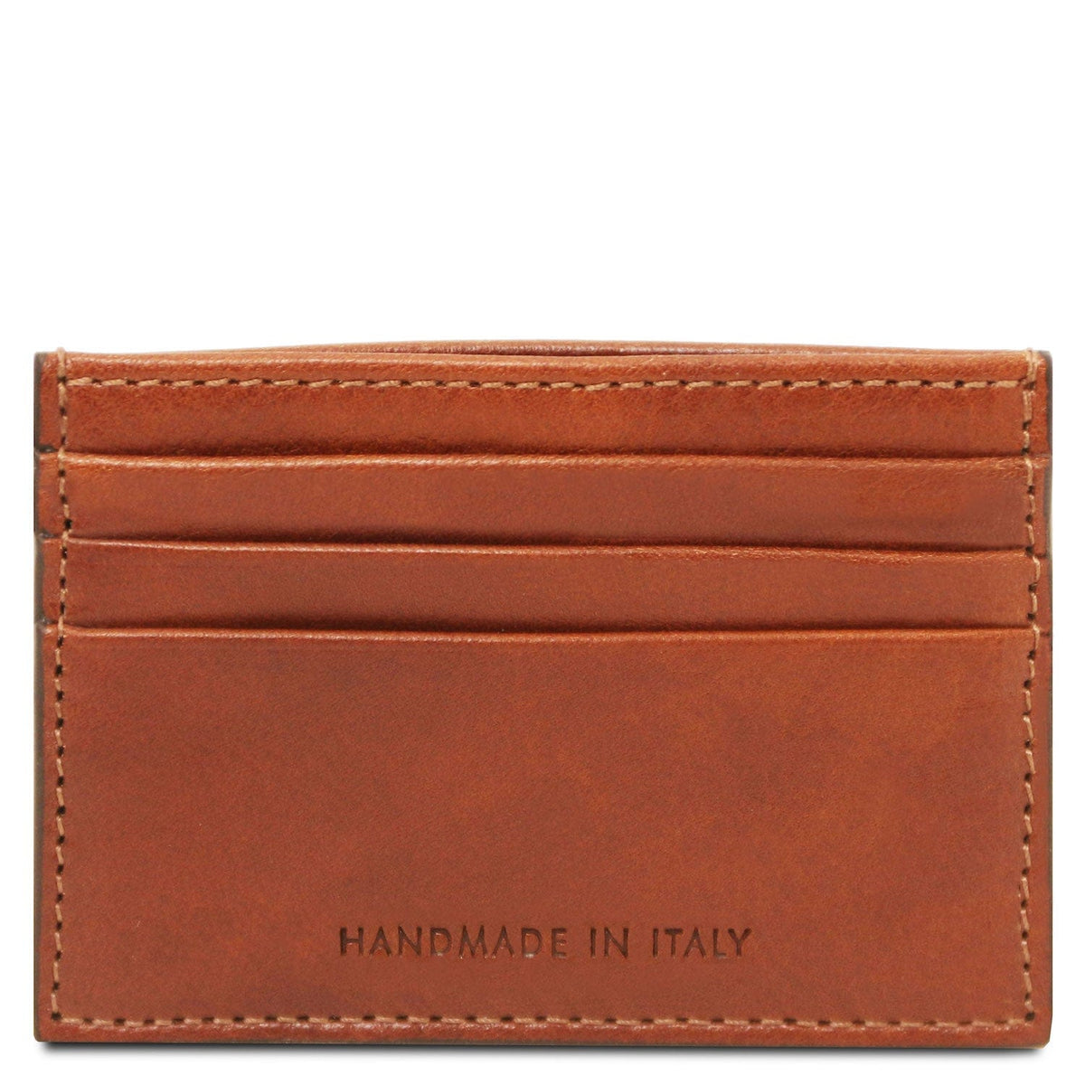 Men leather accessories Leather card holder - 6 cards, smooth full-grain leather | TL142471 San Rocco Italia