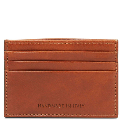 Men leather accessories Leather card holder - 6 cards, smooth full-grain leather | TL142471 San Rocco Italia
