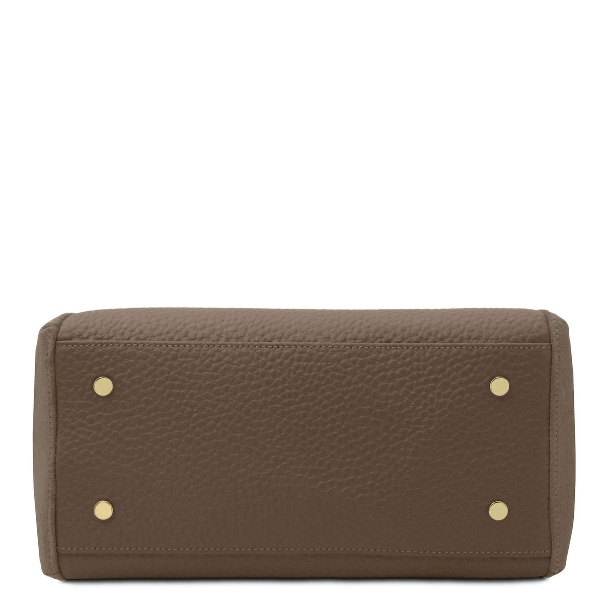 Leather handbags Libra - Long handle suede & leather tote bag | TL142508 San Rocco Italia