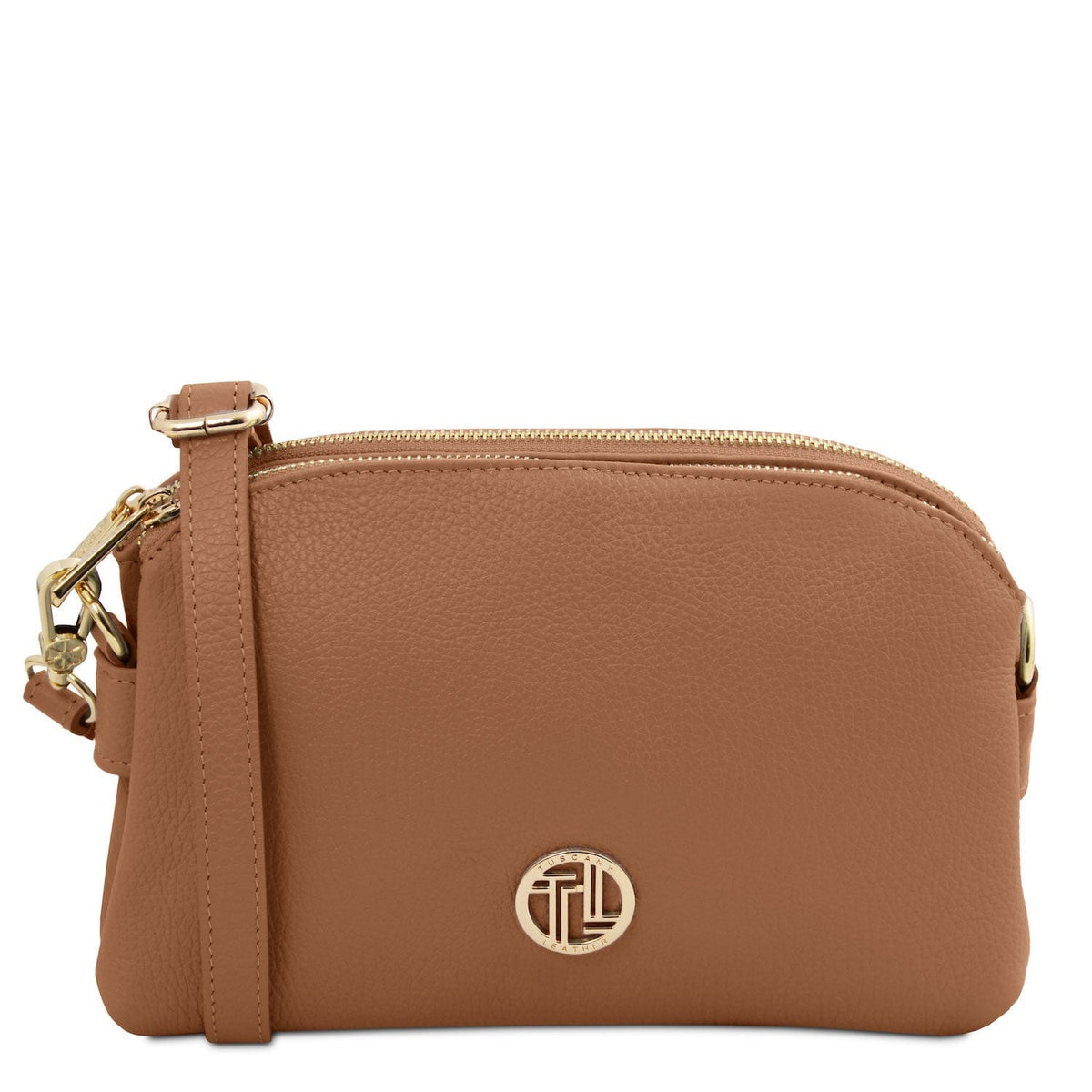 Leather handbags Caramel Lily - Soft leather shoulder bag | TL142375 San Rocco Italia