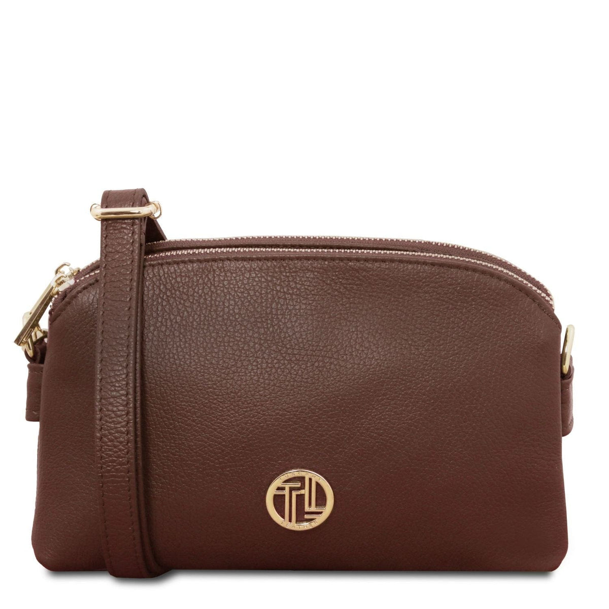 Leather handbags Coffee Lily - Soft leather shoulder bag | TL142375 San Rocco Italia