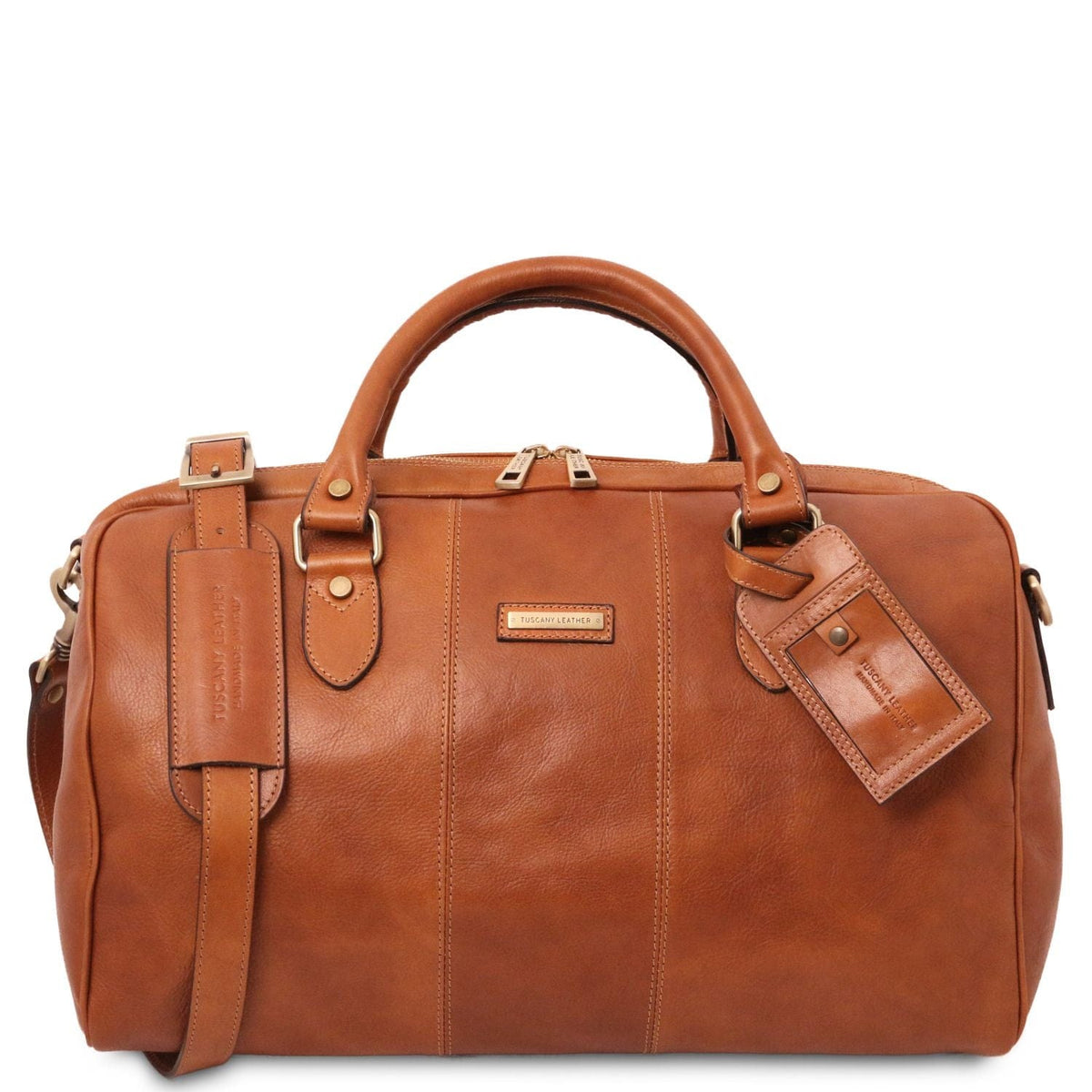 Sacs de voyage en cuir Naturel Lisbona - Petit sac de voyage en cuir | TL141658 San Rocco Italia