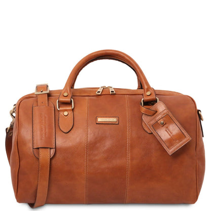 Sacs de voyage en cuir Naturel Lisbona - Petit sac de voyage en cuir | TL141658 San Rocco Italia