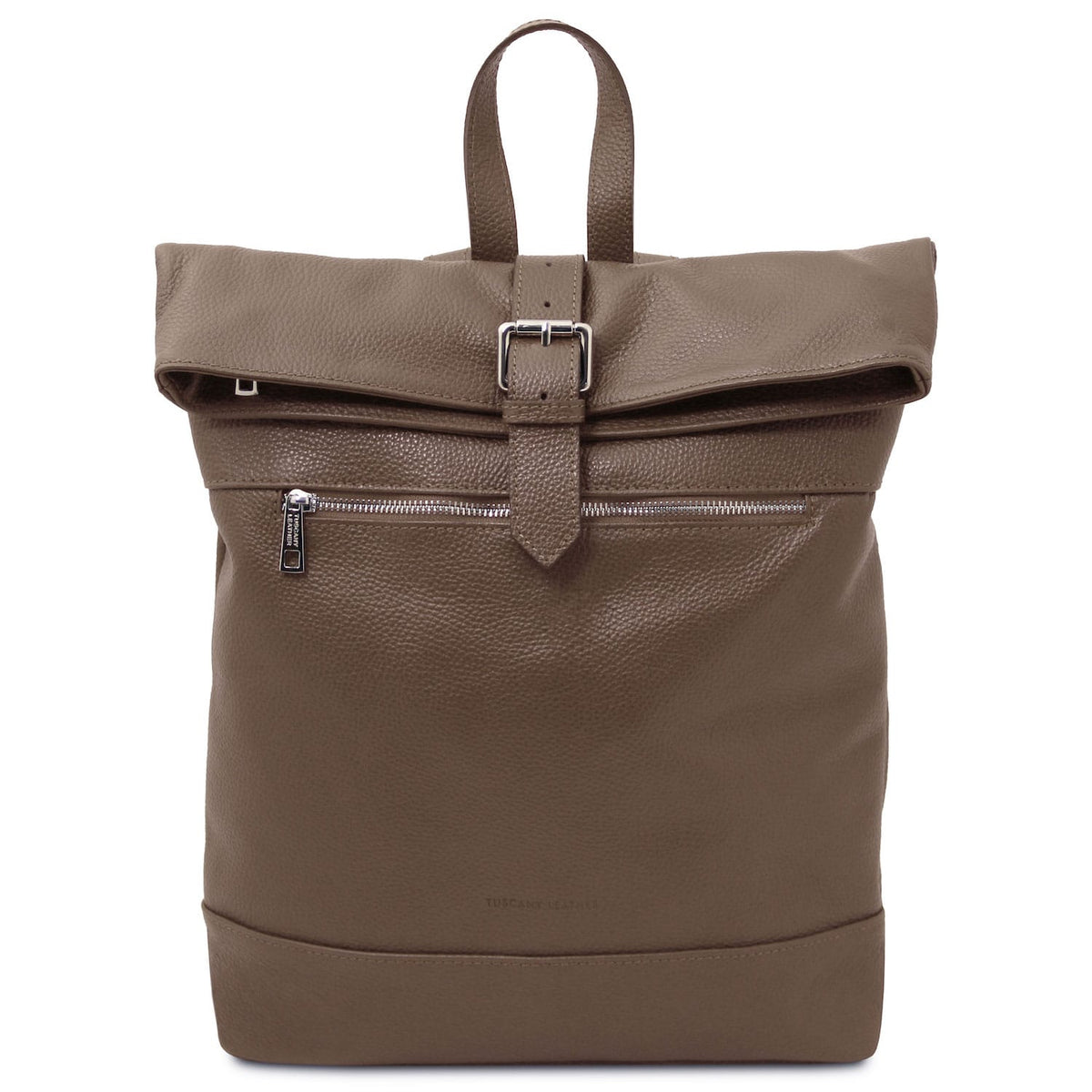 Sacs à dos en cuir Taupe foncé London - Sac à dos en cuir souple | TL142502 San Rocco Italia