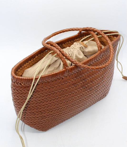 Handbag & Wallet Accesorios Lou - Genuine Leather Tote Bag Caramel Colour San Rocco Italia