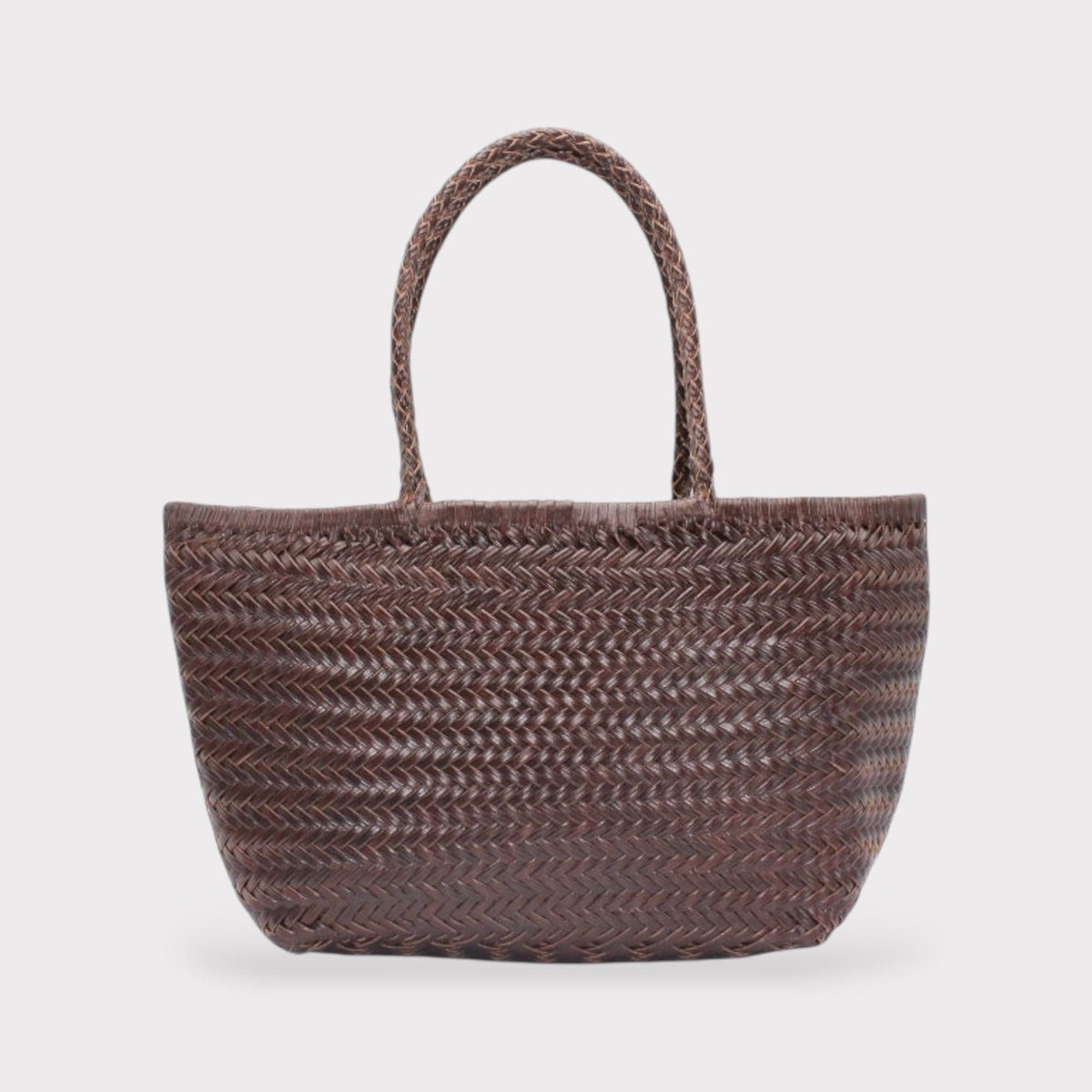 Handbag & Wallet Accessoires Lou - Genuine Leather Tote Bag Koffie Colour San Rocco Italia