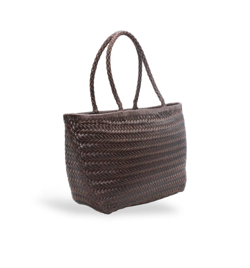 Handbag & Wallet Accessoires Lou - Genuine Leather Tote Bag Koffie Colour San Rocco Italia