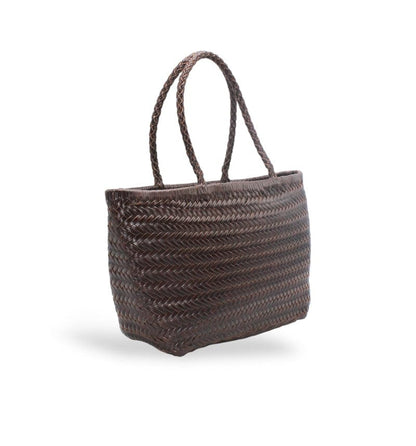 Handbag & Wallet Accessoires Lou - Genuine Leather Tote Bag Koffie Colour San Rocco Italia