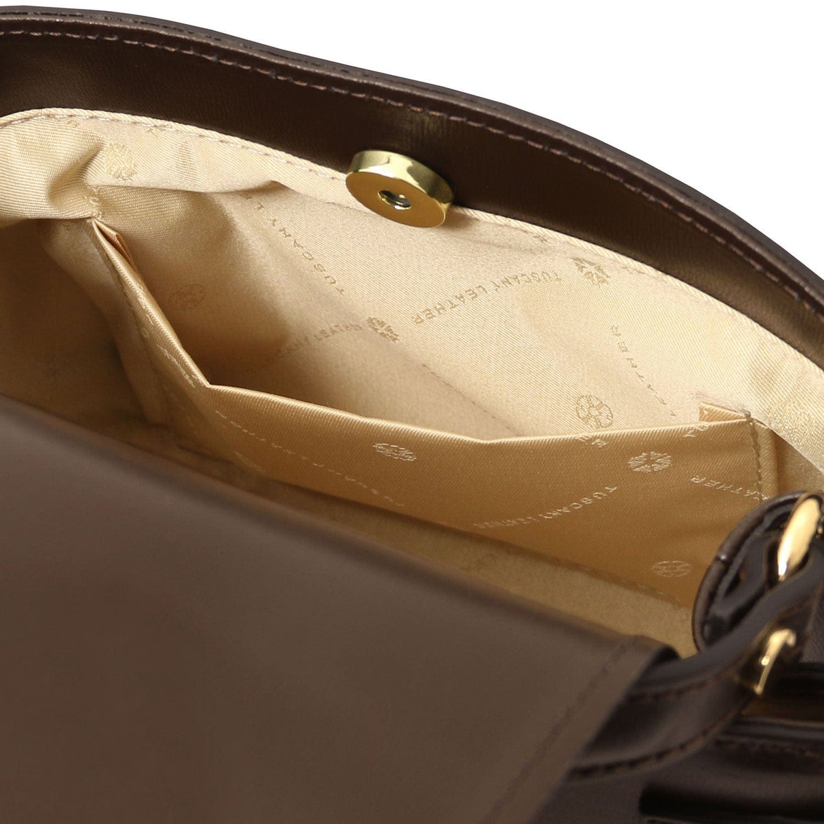 Leather handbags Maisy - Leather top handle bag in smooth leather | TL142459 San Rocco Italia